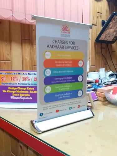 Table top Roll up Standee A3 - With Customised Branding