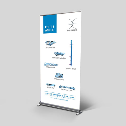 Roll Up Banner Standee (6' x 4') - Without Branding