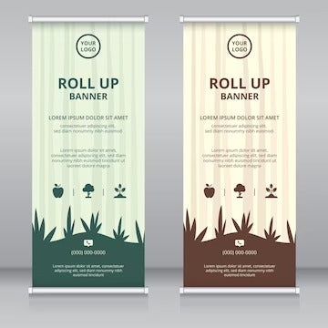 Roll Up Banner Standee (6' x 3') - Without Branding