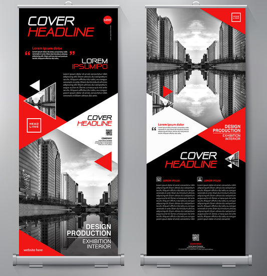 Roll Up Banner Standee (6' x 2.5') - With Customised Branding