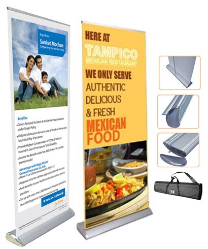 Luxury Roll Up Banner Standee - With Customised Printing